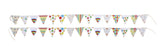 2PK MINI PENNANT FLAGS FIESTA